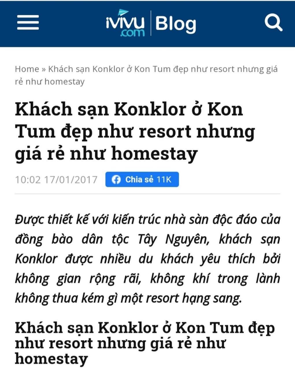 Konklor Hotel Kon Tum Exterior photo